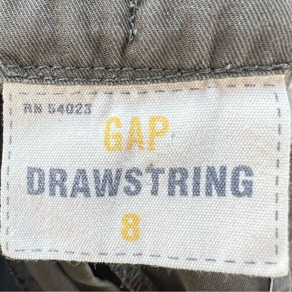 VTG Y2K GAP Women’s Wide Leg Olive Drawstring Waist Casual Pants SZ 8 - Picture 8 of 9